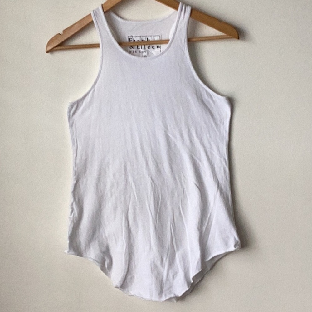 Frank & Eileen Classic White Racerback Tank Top - Picture 5 of 8